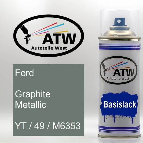 Ford, Graphite Metallic, YT / 49 / M6353: 400ml Sprühdose, von ATW Autoteile West.